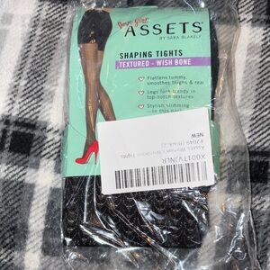 ASSETS by Sara Blakely Textured Black Shaping Tights